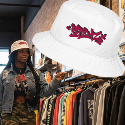 White Baddyz Bucket Crown