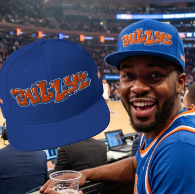Orange and Royal Bullyz Hieroglyphic Crown – knicks