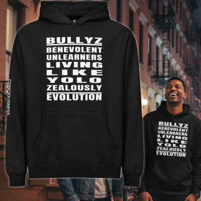 Definition Men’s box hoodie – Bullyz blk