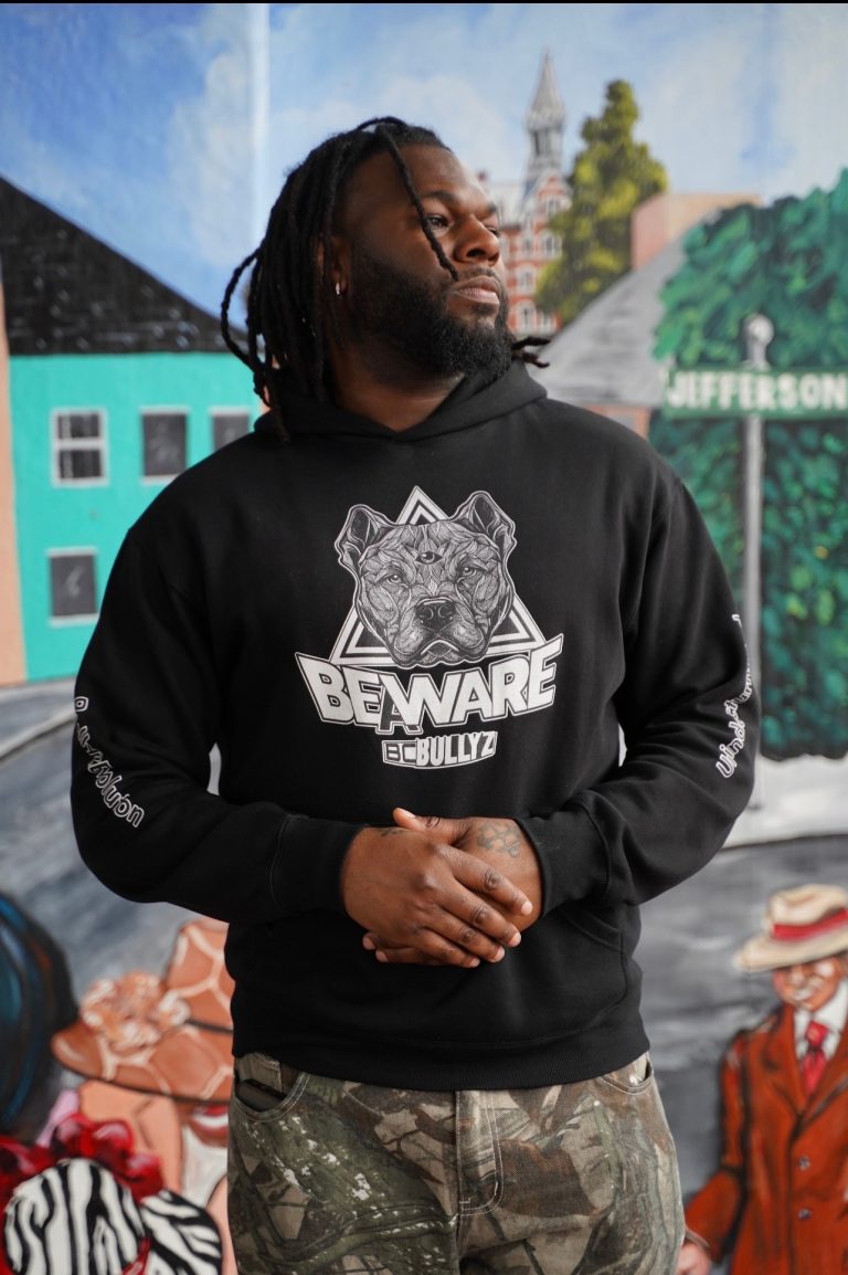 Beware Bullyz hoodie mural camo pants