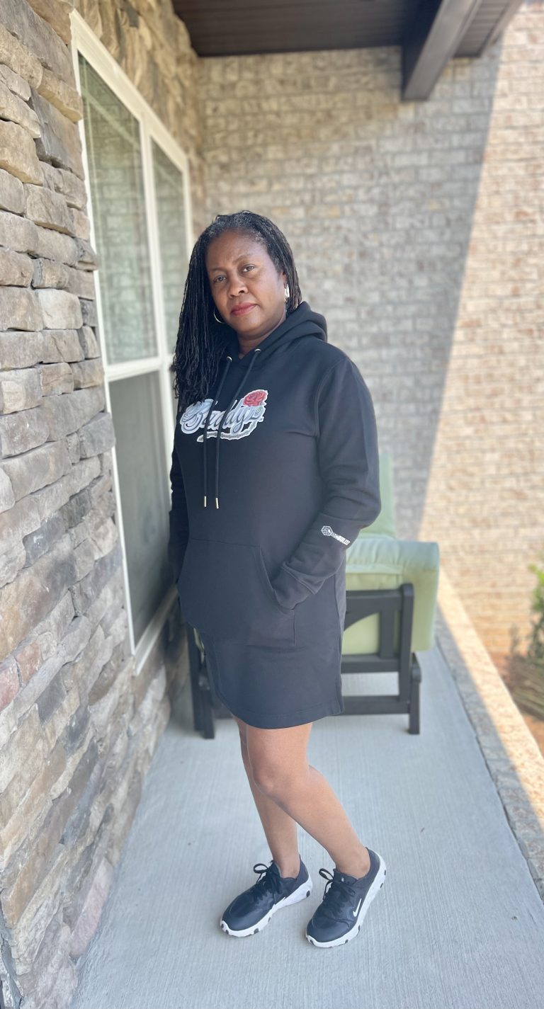 Bullyz hoodie dress women black