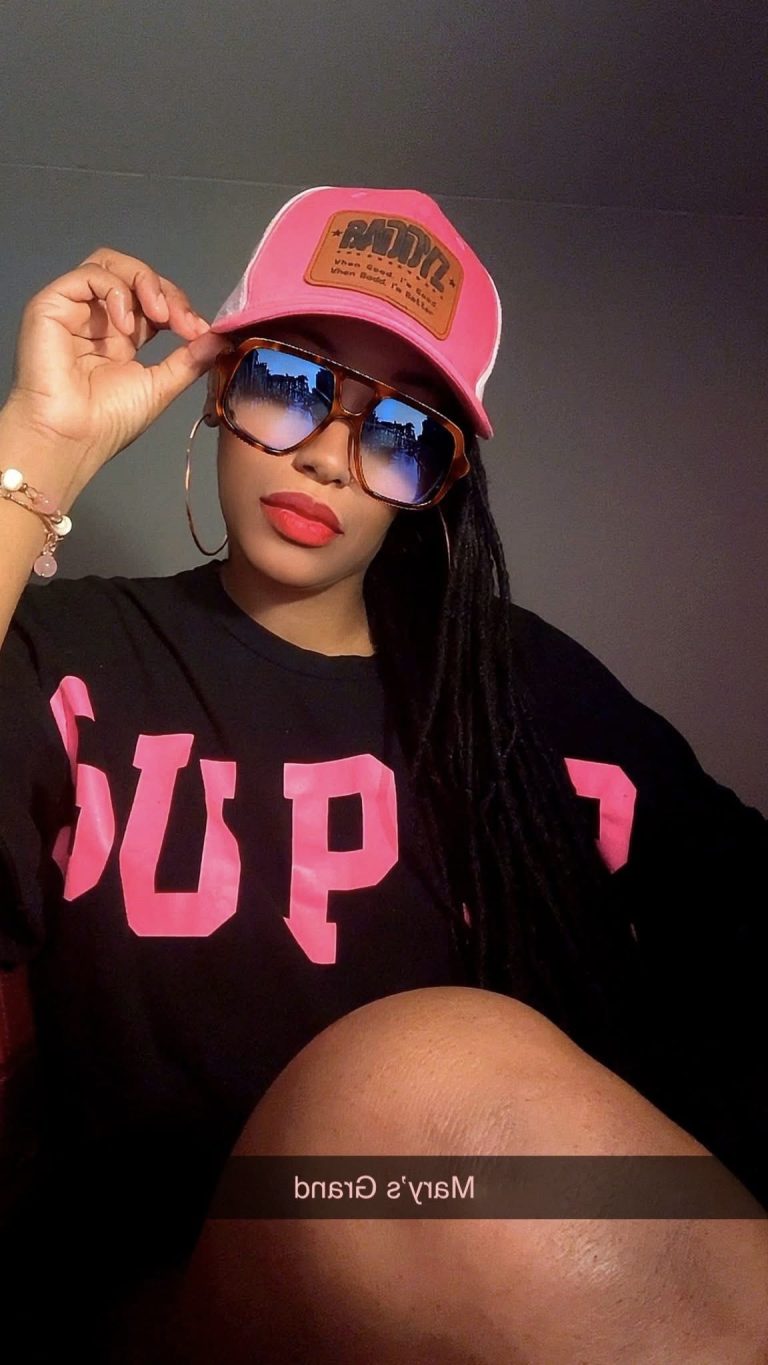 Pink Baddyz foam trucker hat women