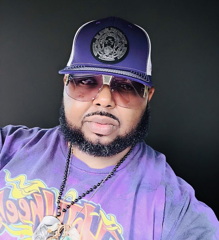 Purple Bullyz snapback hat sunglasses